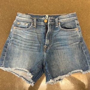 7 for all mankind denim shorts. Worn once